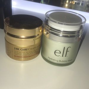 24k gold cream and hydrating bubble mask
